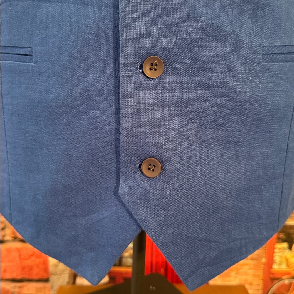 ModelCloth Royal Blue Vest - Picture 9 of 17